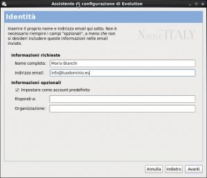 Guide Linux – Configurazione posta con Evolution