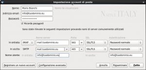 Guide Linux – Configurazione posta con Thunderbird