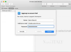 Guide Mac – Configurazione posta con Mac OS X Mail