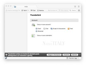 Guide Mac – Configurazione posta con Tunderbird