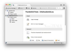 Guide Mac – Configurazione posta con Tunderbird