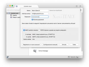 Guide Mac – Configurazione posta con Tunderbird