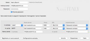 Guide Mac – Configurazione posta con Tunderbird