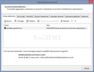 Guide Windows – Configurazione posta con Outlook 2016