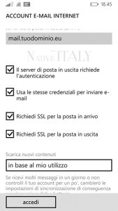Guide Smartphone – Configurazione email su Windows Phone