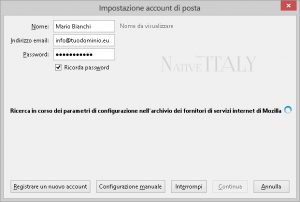 Guide Windows - Configurazione Thunderbird