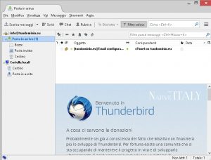 Guide Windows - Configurazione Thunderbird